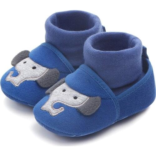 Thick Warm Soft Cotton Winter Baby Shoes Newborn Toddler Baby Boots Cute Cartoon Animals Non-slip Infant Shoes For Boy Girl