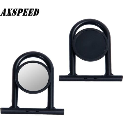 TRX4 Metal Rearview Mirror Reflective Rear View Lens for 1/10 RC Crawler Car Traxxas TRX-4 Upgrade Parts