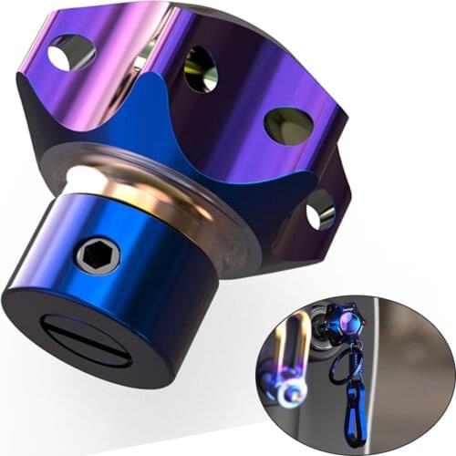 Universal Burn Blue DIY Motorcycle Key Cover Case Shell Motorcycle Modified Key Cover CNC Decorative Key Head Cover for Scooter