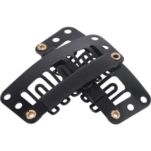 10 PCS 32mm U Shape Snap Metal Hair Clips For Hair Extensions Weft Clip-on Wig F25 21 Dropshipping