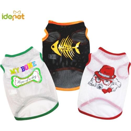 Pet Dog Clothes Summer Cat Vest Sports Pet TShirts Costume Thin Clothes for Small Dogs Chihuahua Cool Puppy Clothes for Kitty 35
