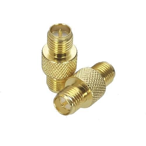 10Pcs RP-SMA Female Plug to RP-SMA Female Plug RF Adapter Connector Coaxial High Quanlity straight