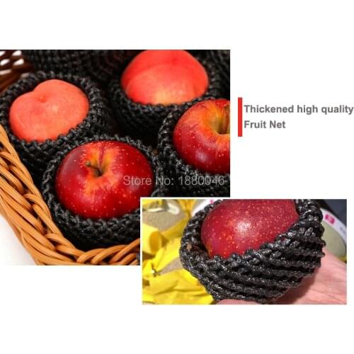 Brand new Black color 1000pcs 14x7cm Thickened EPE Foam mesh for Apple/Peach sleeve net fruit foam packing Eco-friendly material