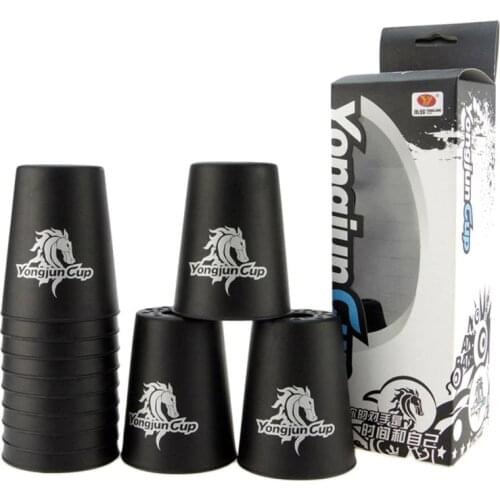 12pcs/set Flying Speed Cups Magic Stacked Cups ABS Professional Sports Games Toys for Kids Adults