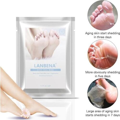 2Pcs Feet Care Masks Makeup Foot Mask Peeling Foot Care Real Mask Remove Dead Skin Cuticles Heel Socks Pedicure Mask