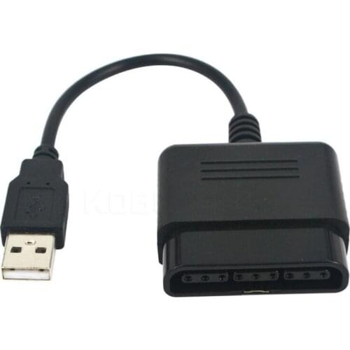 200pcs/lot PS PS2 Game Pad Controller Female to PS3 PC Standard Male USB Adapter Cable