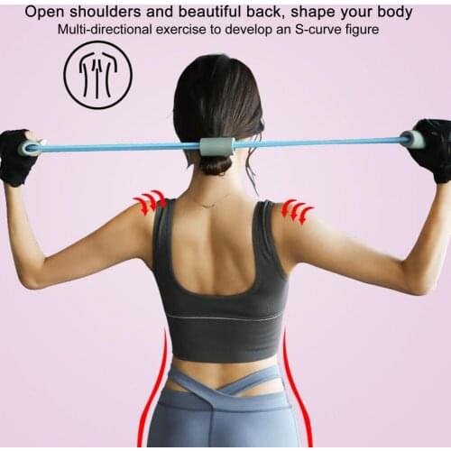 8-Shape Gym Yoga Tension Exercise Resistance Rope Strength Training Fitness Tool Yoga Tension