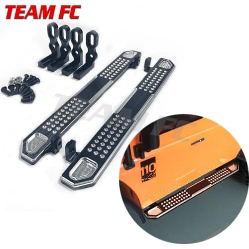 Team Fc 2PCS TRX-4 Upgrade Parts Metal Pedal Side Board for 1/10 RC car climbing Simulation foot pedal S188