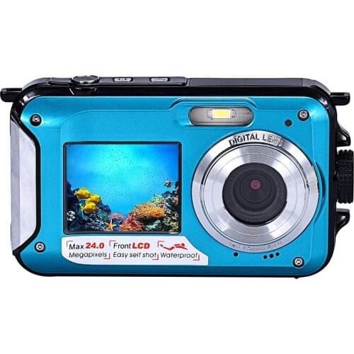 Winait 16X Digital Zoom 1080P Max 24MP Digital Camera DC-16 Photocamera Mini Camera With Double Screen