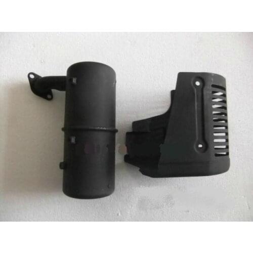 EY28 MUFFLER & COVER ASSEMBLY FOR ROBIN SUBARU RB28 RB32B 7.5HP 8HP 8.8HP RGX3500 GENERATOR SHIELD HOUSING FREE SHIPPING