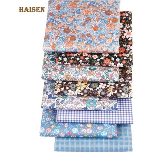 Retro Floral Series Printed Cotton Fabric Twill Cloth For DIY Sewing Baby&Kids Quilt Clothing Dress Textile Material,By Meters