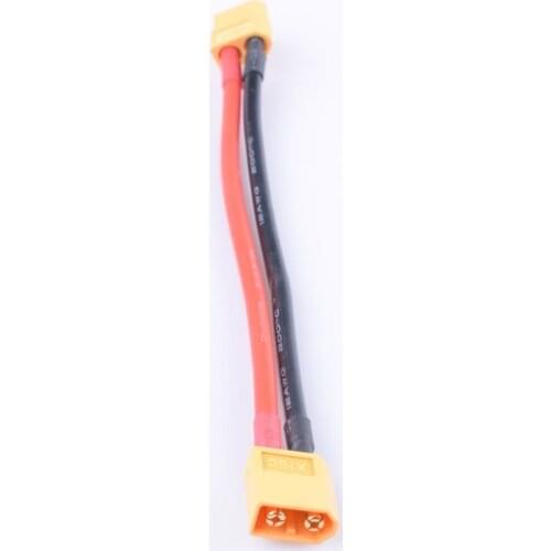 2 Pcs Yellow black Blue XT60 3.5MM Gold plug Extension Cable with 12AWG Nano Tech Battery adpater for Battery,Charger,Motor