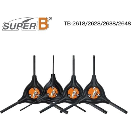 SUPER B Bicycle T25/T30/T40 Torx Wrench Hex Tool Bike Repair Tools TB-2618 / 2628 / 2638 / 2648 Cycling Equipments