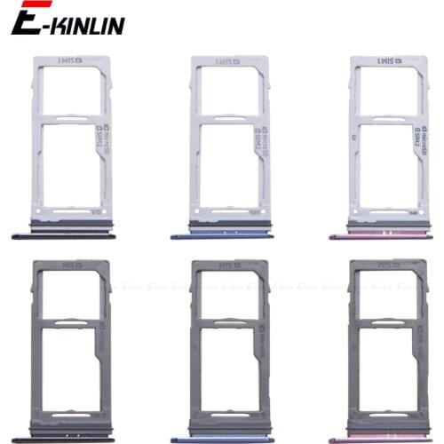 Sim Card / Micro SD Card Tray Socket Holder Slot Container Connector Adapter Reader Parts For Samsung Galaxy S9 Plus G960 G965