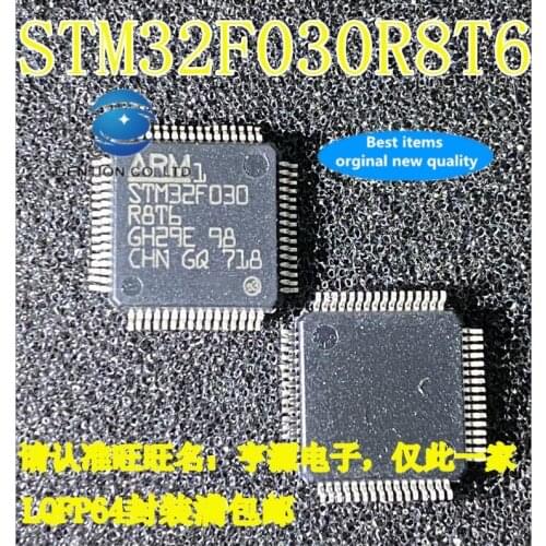 2PCS STM32F030 STM32F030R8T6 LQFP64 microcontroller IC MCU integrated circuit in stock 100% new and original