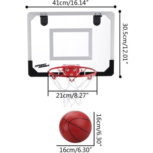 Mini Basketball Hoop Over The Door & Wall Mount Indoor Basketball Hoop with Shatterproof Backboard Professtional