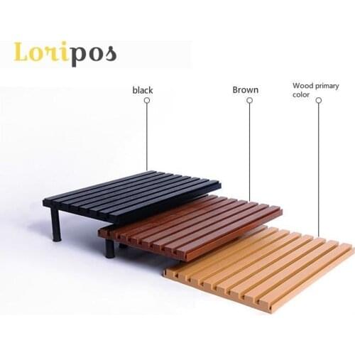 Supermarket Freezer Wooden Mat Vegetable Fruit Food Shelf Filler padding Rack Shelf Divider Fruit Tray Vegetable Pallet Stand