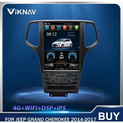 12.1 Inch Android Touch Screen Car radio GPS Navigation For Jeep Grand Cherokee 2014-2017 Car Multimedia Player Heat Unit