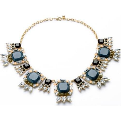 N00790 Wholesale Today Big Discount Silver Color Wedding Statement Chokers Western Necklaces For Women