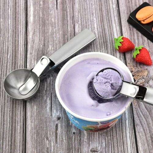 Ice Cream Scoop Set Stainless Steel Cookie Scoop Mashed Potatoes Watermelon Baller Fruit Dessert Spoon DIY Kitchen Tools