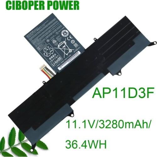 Origianl Quality Laptop Battery AP11D3F 3280mAh/36.4WH 11.1V For S3 S3-951 S3-391 MS2346 AP11D3F AP11D4F 3ICP5/65/88 3ICP5/67/90