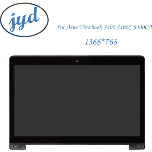 Perfect 14 inch Touch LCD Assembly Screen Digitizer For Asus VivoBook S400 S400C S400CA+Frame