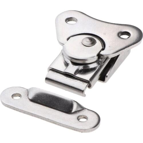 60mm Boat Swivel Eye Locking Hasp Latch Lock Marine-Grade Stainless Steel