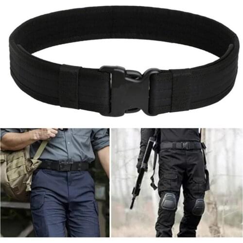 Tactical Belt Military Nylon Belts Outdoor Multifunctional Training Waistband Camouflage Waist Strap for Fighting Hunting