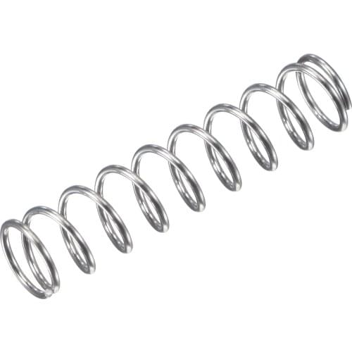 Uxcell 20pcs 304 Stainless Steel Round Compression Spring Silver High Hardness 25mm 30mm 35mm for Home Appliances
