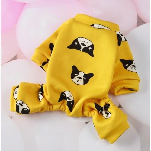 Winter Pet Dog Clothes for Dogs Jumpsuit Warm Dog Pajamas Pet Romper Chihuahua French Bulldog Clothing for Dog Outfit Ropa Perro
