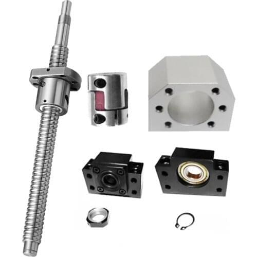 1PC SFU1204/1604/1605/1610/2004/2005 Precision Ball Screw Set Waist Nut Both ends processed BKBF end support bearing coupler