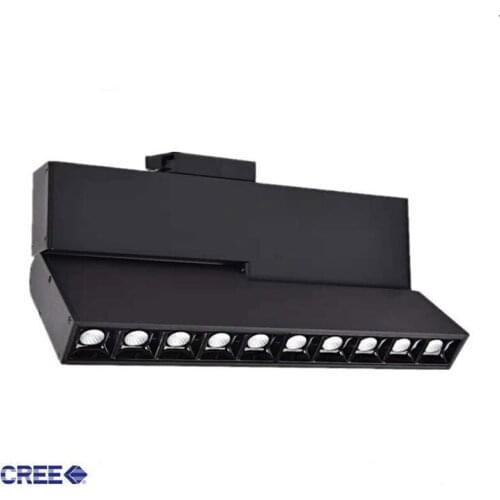 10*2W CREE LED Track Lamp Lights Rail Spotlights Leds Tracking Fixture Spot Lights Reflectors for clothes Store 20W LED Light