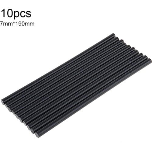 10pcs/lot 7mmx190mm Black Hot Melt Gun Glue Sticks Gun Adhesive DIY Tools for Hot-melt Glue Gun Repair Tool Accessories