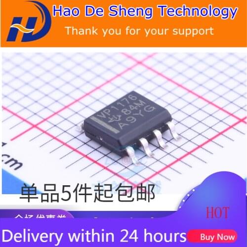 10PCS/LOT SN65HVD1176DR Logo VP1176 SOP8 Interface Driver Receiver New Original In Stock