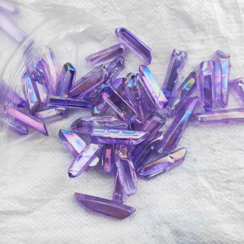 1000g Single Crystal Wand natural purple aura angel quartz points plating monocrystal Healing