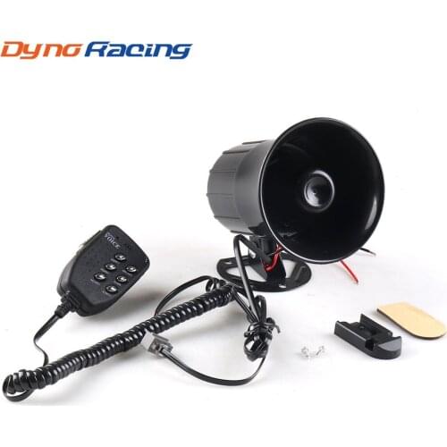 12V 50W 120dB Air Siren Horn Warning Megaphone Car Truck MIC Speaker 6 Sounds Loud