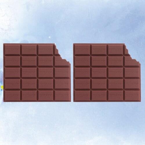 2Pcs Chocolate Shaped Cover Notepad Binding Pocket Notebook Portable Mini Daily Diary for Friends