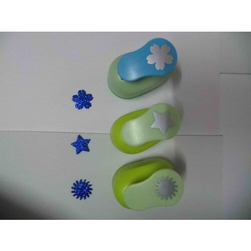 3pcs(2.5cm) sun,sakura,star shape craft punch set Punch Scrapbooking school Paper Puncher eva hole punch free shipping