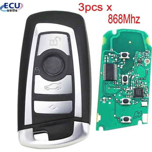 3PCS X Remote Smart Key for BMW 868MHz CAS4/CAS4+ System 1 3 5 7 Series 523d 528d 535d 550 318d 320d 325d 328d 330d 335d