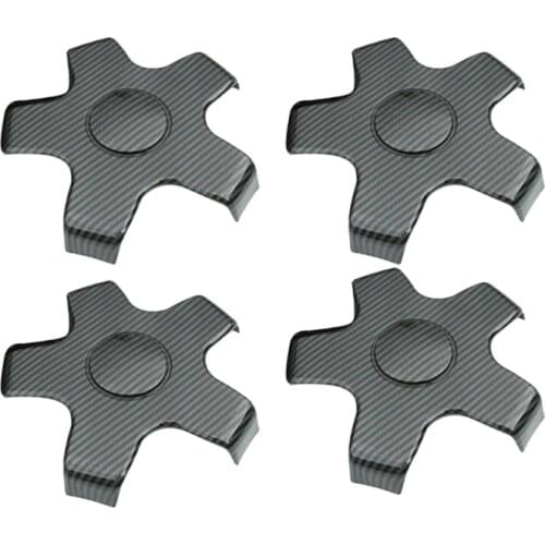 4Pcs Car Carbon Fiber Wheel Center Hub Cap Cover Protection Rim Cap for Tesla Model 3