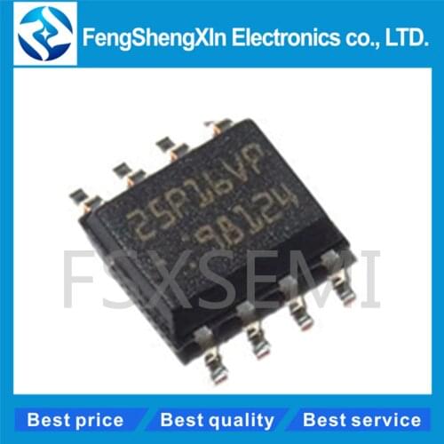 5pcs/lot 25P16VP M25P16-VMN6TP SOP-8 16 Mbit, low voltage, Serial Flash memory with 50 MHz SPI bus interface IC