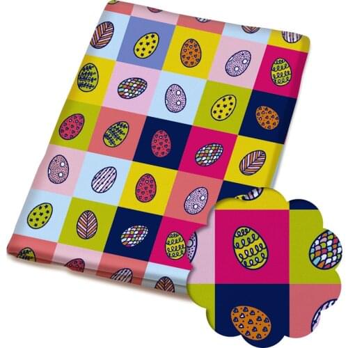 50*140CM Easter Day Polyester cotton Fabric Patchwor Printed for Tissue Kids Home Textile for Sewing Doll Dress Curtain