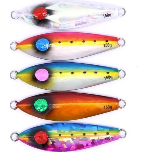 BATTLEBASS Jack Eye Slow Jigging Lure Artificial Baits 120g 150g 200g 1pc Slow Jigging Lure Fishing Jigs Metal Jigs Speed Jig