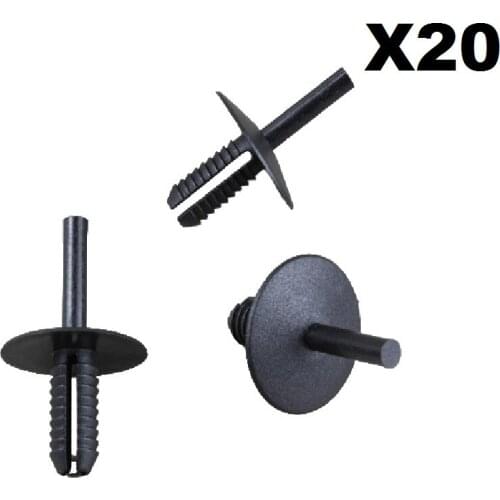 FOR BMW E32 E34 E36 E38 E39 E46 X5 Z3 Z4 Z8 PUSH RIVET BUMPER TRIM CLIPS x20