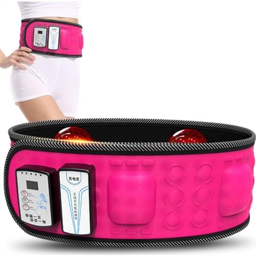 Electric Infrared Slimming Belt Lose Weight Fitness Massager X5Times Vibration Abdominal Belly Fat Burn Loss Effective 110-240V