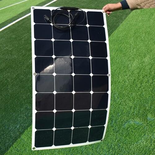 Best Quality 100W 200W Sunpower Flexible Solar Panel Imported From USA Sunpower Solar Cell For RV/Boat/Car 12V Battery Charger