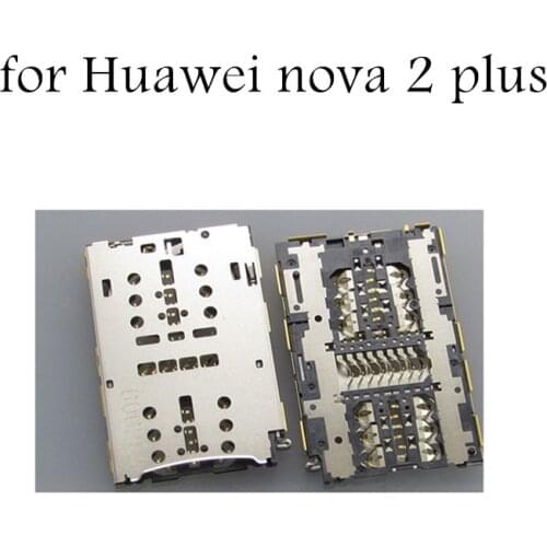 For Huawei nova 2 Plus SIM Card Reader Card Slot Tray Holder Connector Socket for Huawei nova 2Plus Repair Spare Parts