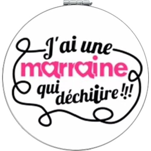 JWEIJIAO 2019 new Beauty Health Mirrors Merci Maitresse Makeup mirrors Super Maitresse Folding Hand Mirror CT261