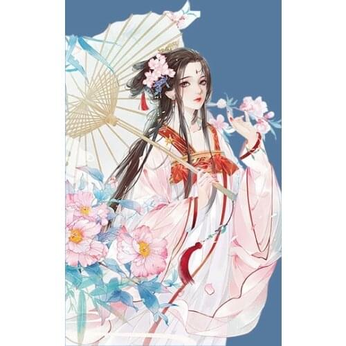 Beautiful Chinese Girls Patches For Clothes Thermal Stickers For Clothes DIY Heat Transfer Baby Patches Iron On Transfer