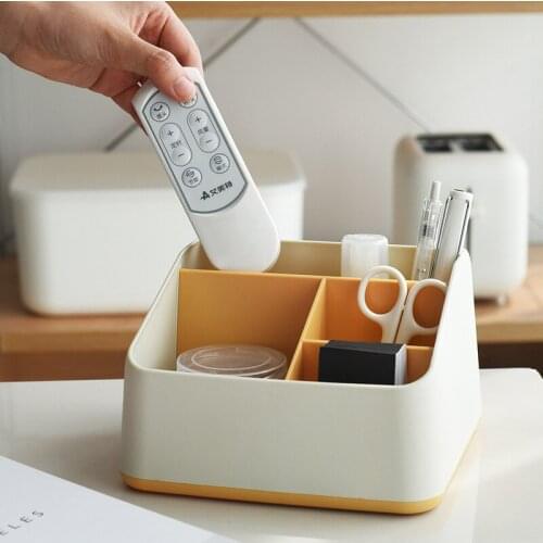 1pcs The Multi-Function Storage Box Combination Can Be Used To Store Stationery Remote Control Four-Compartment Mini Packing Box